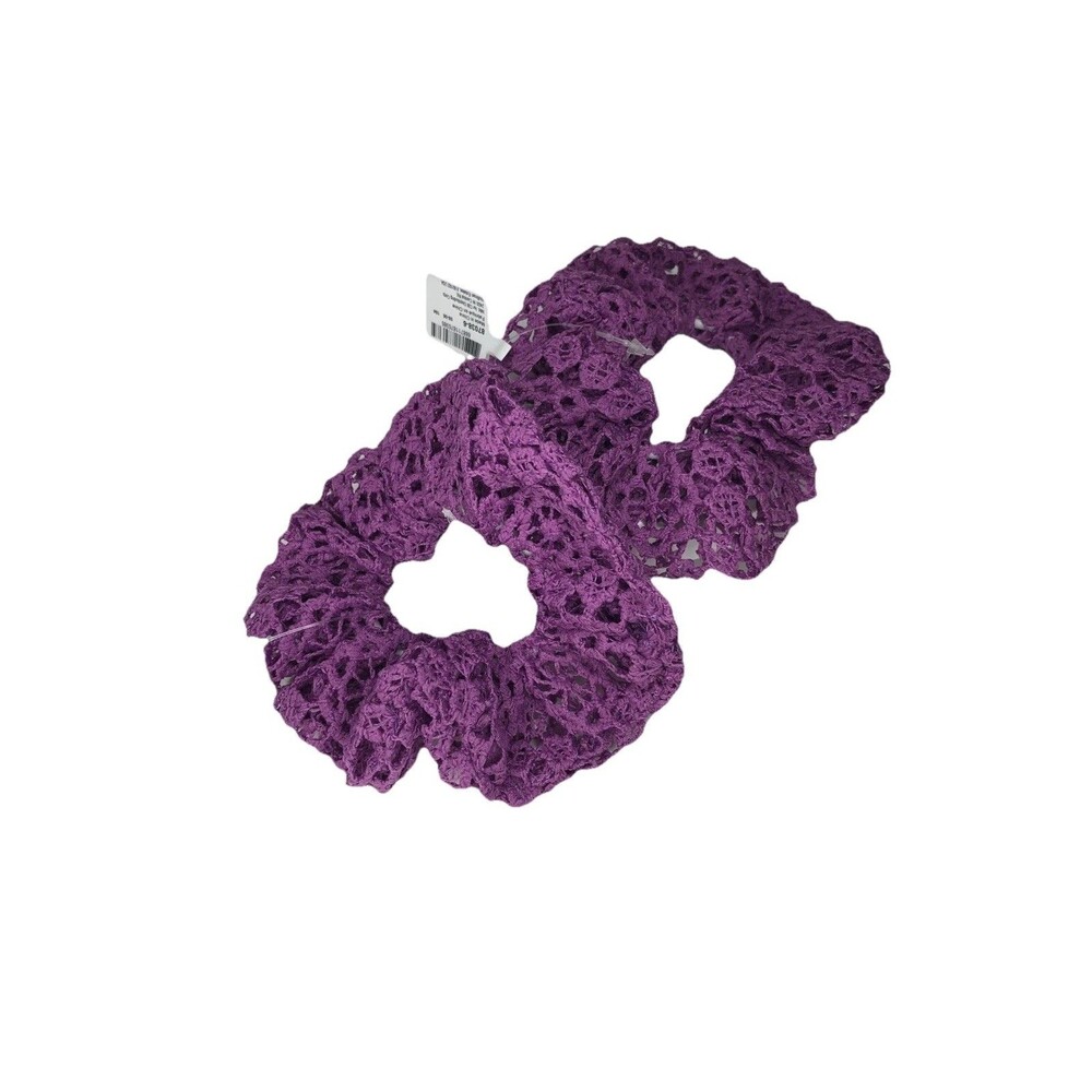 Hair Accessories,purple Scrunchies (2count) , hair ties. Cute hair accessory